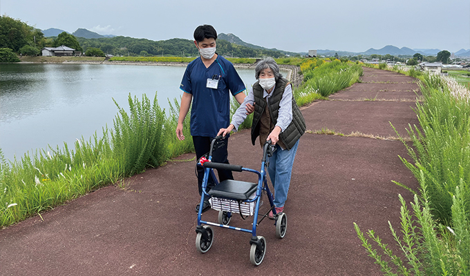散歩などができるまで回復したい