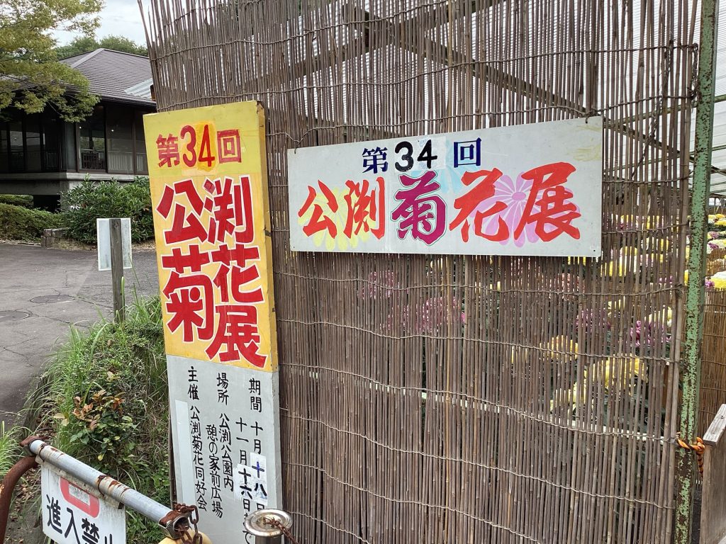 公渕公園菊花展に行きました